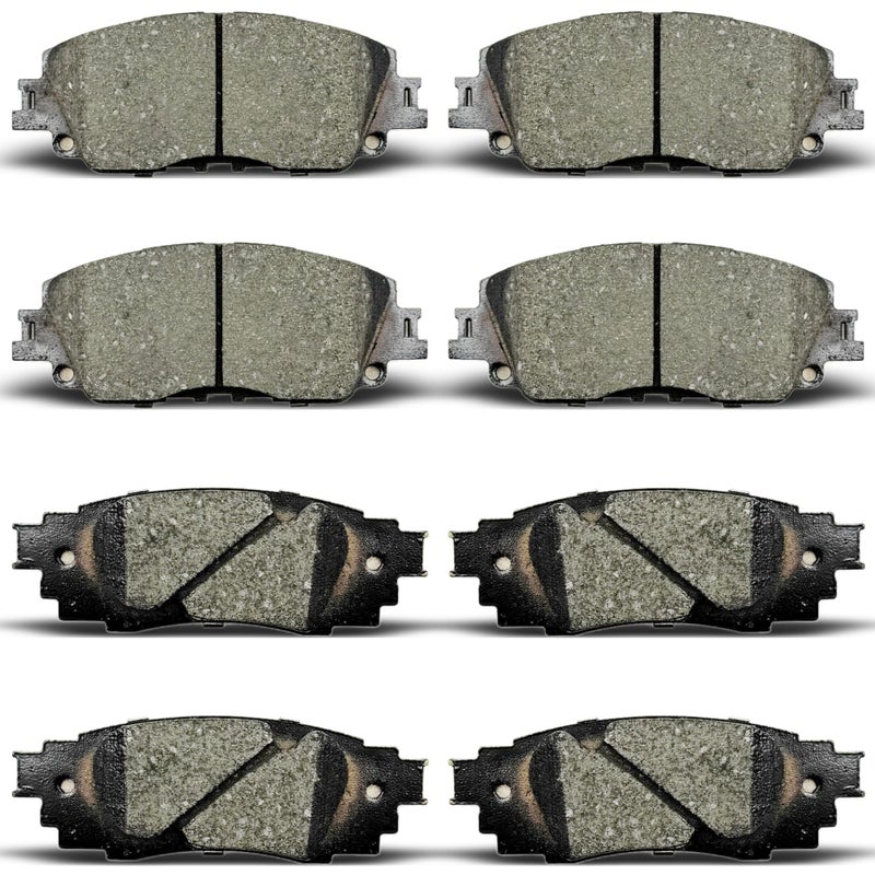 ALADICHE Front Rear Brake Pads Set Fit For 2018-2022 Toyota Camry Hybrid/XLE/XSE  for 2019-2022 Rav4 Lexus ES350 ES250 UX200 UX250h - Image 1